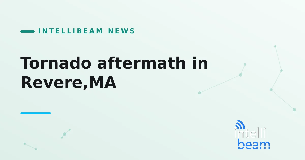 Tornado aftermath in Revere,MA