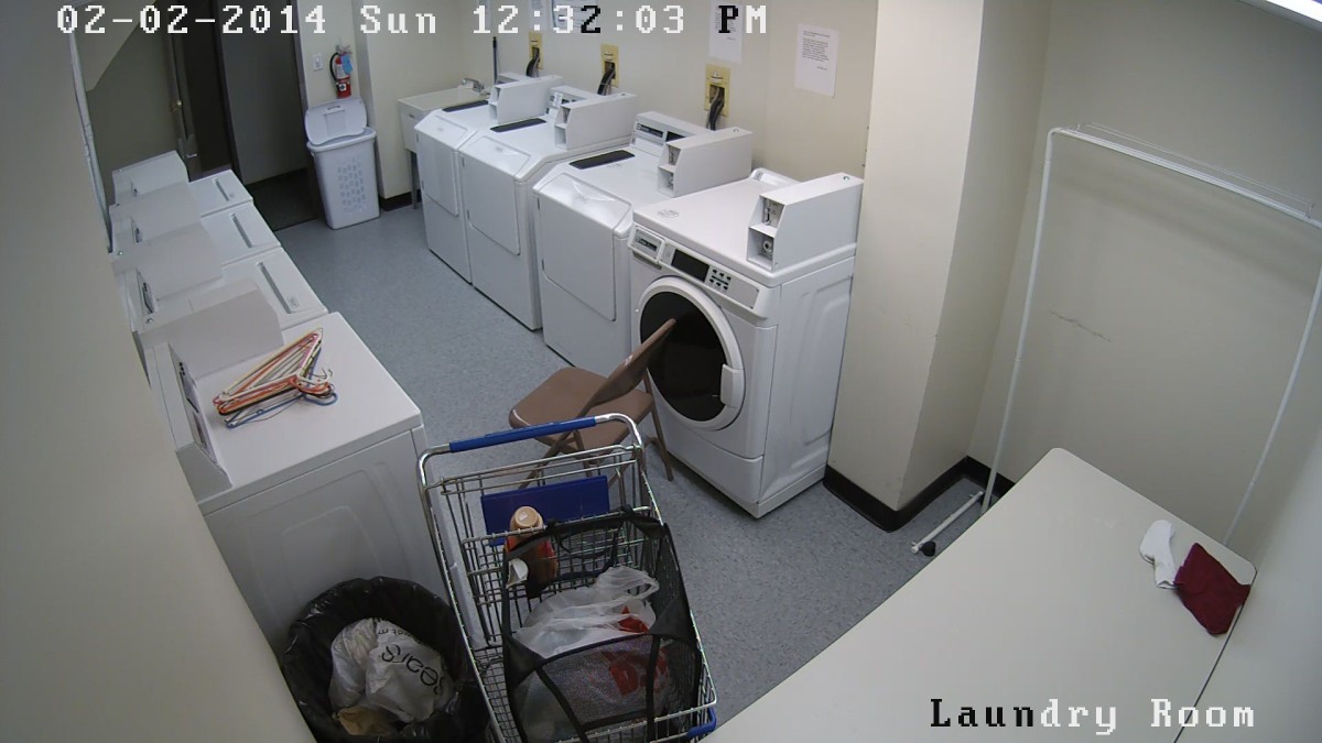 Laundry room camera